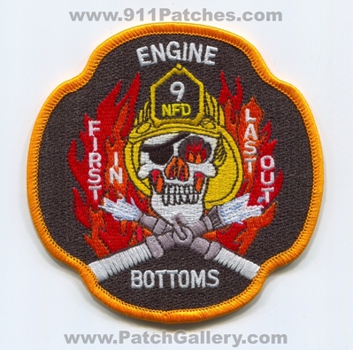 Nashville Fire Department Engine 9 Patch (Tennessee)
Scan By: PatchGallery.com
Keywords: dept. nfd n.f.d. company co. station first in last out bottoms skull