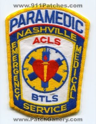 Nashville Emergency Medical Services Paramedic (Tennessee)
Scan By: PatchGallery.com
Keywords: ems acls btls ambulance