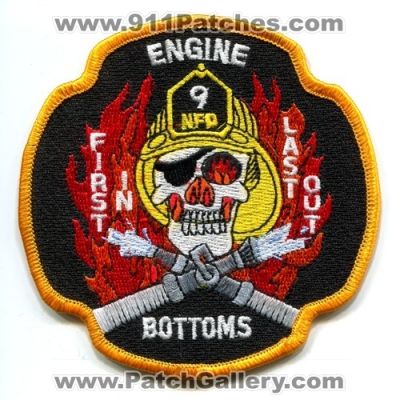 Nashville Fire Department Engine 9 Patch (Tennessee)
Scan By: PatchGallery.com
Keywords: dept. nfd company co. station bottoms first in last out skull