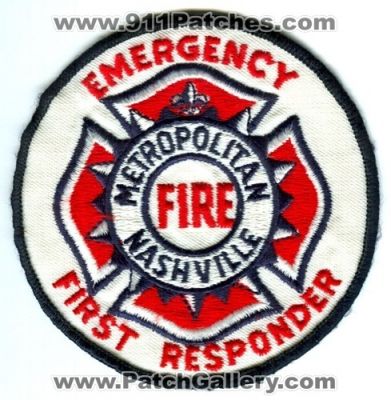 Nashville Metropolitan Fire Department Emergency First Responder (Tennessee)
Scan By: PatchGallery.com
Keywords: dept. ems