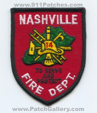 Nashville Fire Department 14 Patch (North Carolina)
Scan By: PatchGallery.com
Keywords: dept. to serve and protect