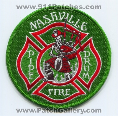 Nashville Fire Department Pipe Drum Patch (Tennessee)
Scan By: PatchGallery.com
Keywords: pipes and drums