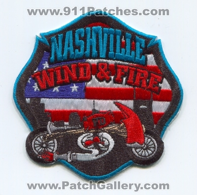 Wind and Fire Motorcycle Club Nashville Chapter Patch (Tennessee)
Scan By: PatchGallery.com
Keywords: & mc department dept. fd