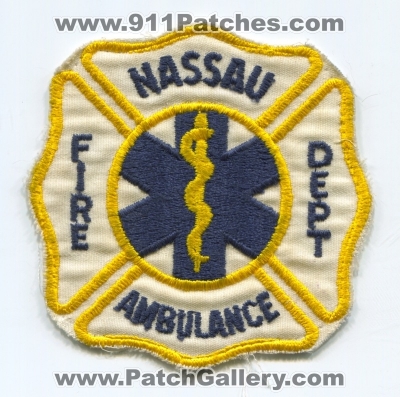 Nassau Fire Department Ambulance Patch (Bahamas)
Scan By: PatchGallery.com
Keywords: dept. ems