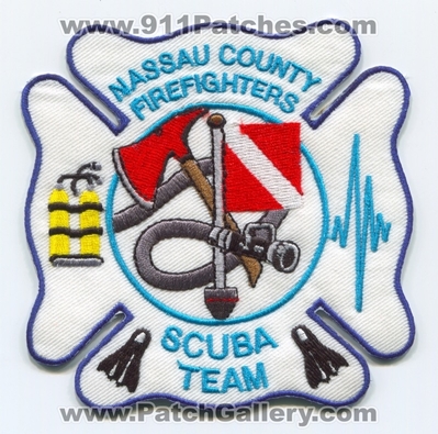 Nassau County Firefighters SCUBA Team Patch (New York)
Scan By: PatchGallery.com
Keywords: co. fire department dept. dive rescue