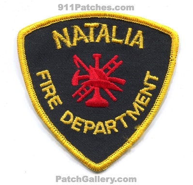 Natalia Fire Department Patch (Texas)
Scan By: PatchGallery.com
Keywords: dept.