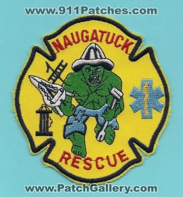Naugatuck Fire Department Rescue (Connecticut)
Thanks to PaulsFirePatches.com for this scan. 
Keywords: dept.