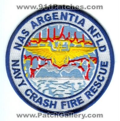 Naval Air Station Argentia Newfoundland Navy Crash Fire Rescue (Canada NL)
Scan By: PatchGallery.com
Keywords: nas nfld usn cfr arff airport aircraft firefighter firefighting