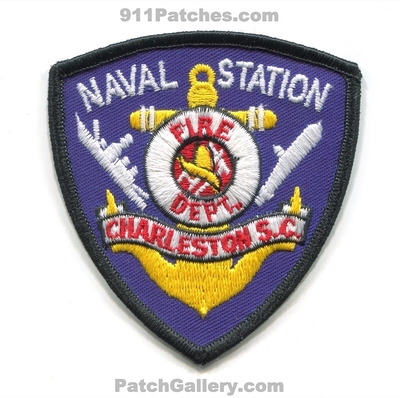 Naval Station Charleston Fire Department USN Navy Military Patch (South Carolina)
Scan By: PatchGallery.com
Keywords: dept.
