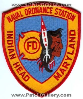 Naval Ordnance Station Indian Head Fire Department (Maryland)
Scan By: PatchGallery.com
Keywords: us navy usn military fd dept.