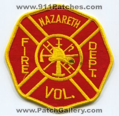 Nazareth Volunteer Fire Department (Pennsylvania)
Scan By: PatchGallery.com
Keywords: vol. dept.
