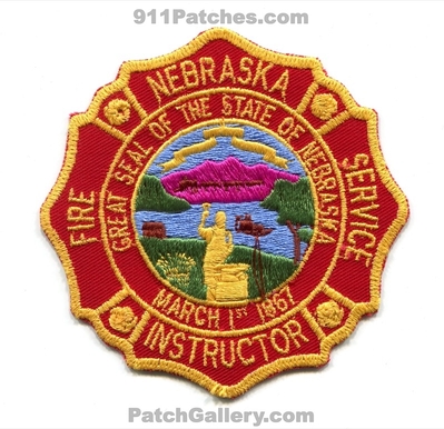 Nebraska Fire Service Instructor Patch (Nebraska)
Scan By: PatchGallery.com
Keywords: state academy school