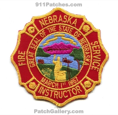 Nebraska Fire Service Instructor Patch (Nebraska)
Scan By: PatchGallery.com
Keywords: state academy school