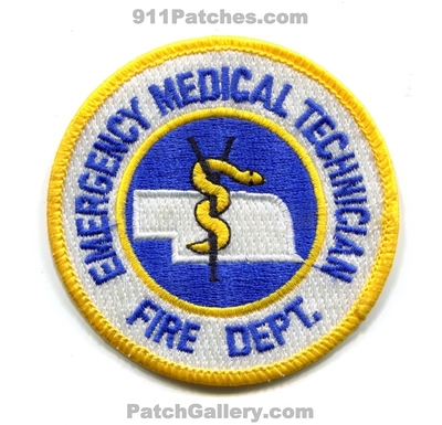 Nebraska State Emergency Medical Technician EMT Fire Department Patch (Nebraska)
Scan By: PatchGallery.com
Keywords: dept. ems ambulance