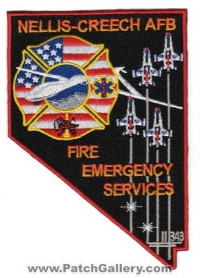 Nellis Creech Air Force Base Fire Emergency Services (Nevada)
Thanks to Jack Bol for this scan.
Keywords: afb usaf