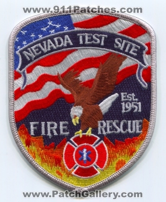 Nevada Test Site Fire Rescue Department Patch (Nevada)
Scan By: PatchGallery.com
Keywords: dept. national security site nnss proving grounds united states department of energy doe