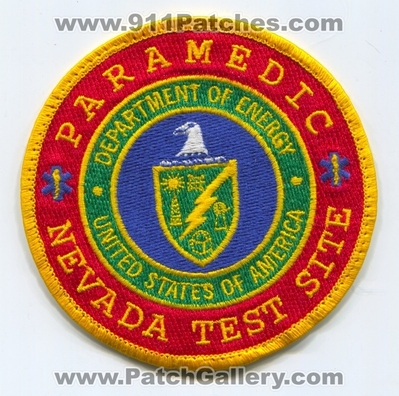 Nevada Test Site Fire Department Paramedic Patch (Nevada)
Scan By: PatchGallery.com
Keywords: dept. of energy doe d.o.e. ems united states of america