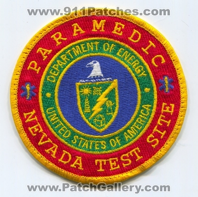 Nevada Test Site Fire Department Paramedic Patch (Nevada)
Scan By: PatchGallery.com
Keywords: dept. of energy doe d.o.e. ems united states of america