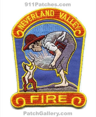 Neverland Valley Fire Department Patch (California)
Scan By: PatchGallery.com
Keywords: michael jacksons ranch dept.