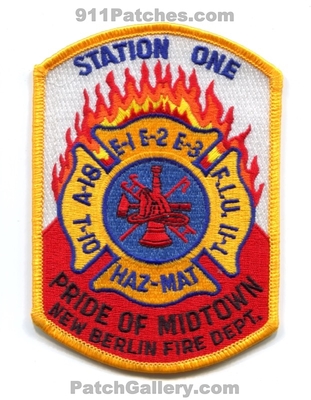 New Berlin Fire Department Station 1 Patch (Wisconsin)
Scan By: PatchGallery.com
Keywords: dept. one engine 2 3 e-1 e-2 e-3 truck 10 11 t-10 t-11 ambulance 18 a-18 f.i.u. fiu investigation unit