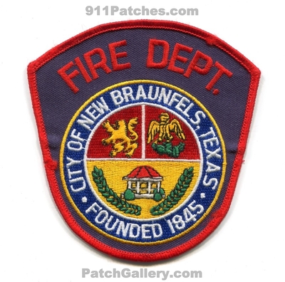 New Braunfels Fire Department Patch (Texas)
Scan By: PatchGallery.com
Keywords: city of dept. founded 1845