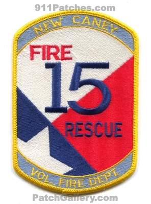 New Caney Volunteer Fire Rescue Department 15 Patch (Texas)
Scan By: PatchGallery.com
Keywords: vol. dept.