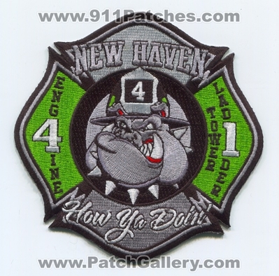 New Haven Fire Department Engine 4 Tower Ladder 1 Patch (Connecticut)
Scan By: PatchGallery.com
Keywords: dept. nhfd n.h.f.d. company co. station tl truck how ya doin bulldog