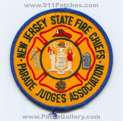 New Jersey State Fire Chiefs Parade Judges Association Patch (New Jersey)
Scan By: PatchGallery.com
Keywords: department dept.