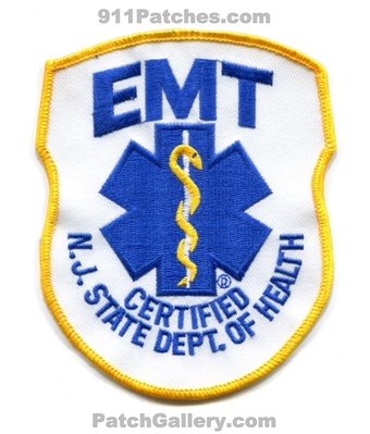 New Jersey State Department of Health Certified EMT EMS Patch (New Jersey)
Scan By: PatchGallery.com
Keywords: dept. doh emergency medical technician services ambulance