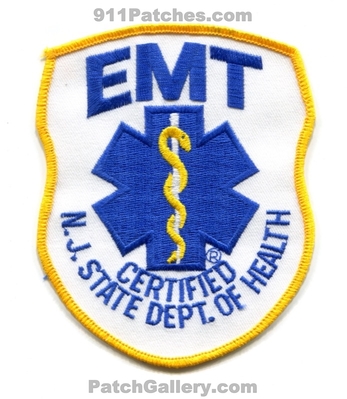 New Jersey State Department of Health Certified EMT EMS Patch (New Jersey)
Scan By: PatchGallery.com
In Memory of Bernie Shaffer
Keywords: dept. doh emergency medical technician services ambulance