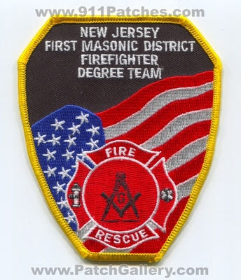 New Jersey First Masonic District Firefighter Degree Team Patch (New Jersey)
Scan By: PatchGallery.com
Keywords: dist. ff rescue fire department dept.