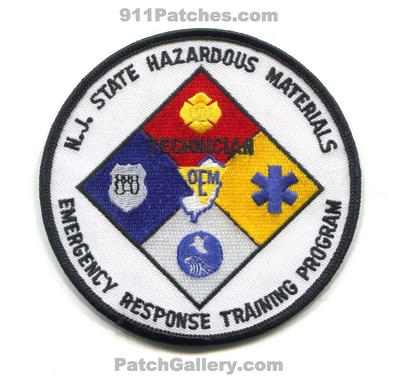 New Jersey State Hazardous Materials Technician Emergency Response Training Program Patch (New Jersey)
Scan By: PatchGallery.com
Keywords: hazmat haz-mat ertp oem office of management fire ems police sheriffs