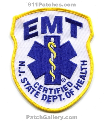 New Jersey State Certified Emergency Medical Technician EMT EMS Patch (New Jersey)
Scan By: PatchGallery.com
Keywords: department dept. of health doh services ambulance