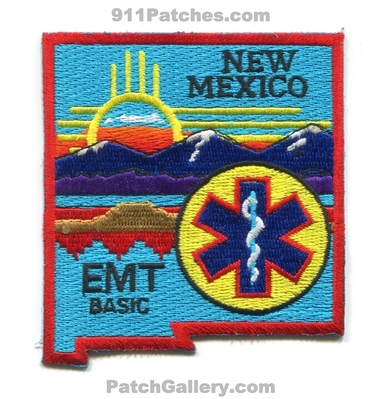New Mexico State Emergency Medical Technician EMT Basic EMS Patch (New Mexico) (State Shape)
Scan By: PatchGallery.com
Keywords: services ambulance