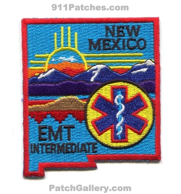 New Mexico State Emergency Medical Technician EMT Intermediate EMS Patch (New Mexico) (State Shape)
Scan By: PatchGallery.com
Keywords: services ambulance