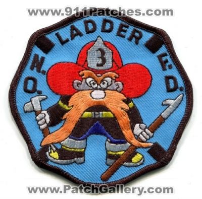 New Orleans Fire Department Ladder 3 (Louisiana)
Scan By: PatchGallery.com
Keywords: dept. nofd n.o.f.d. truck company station