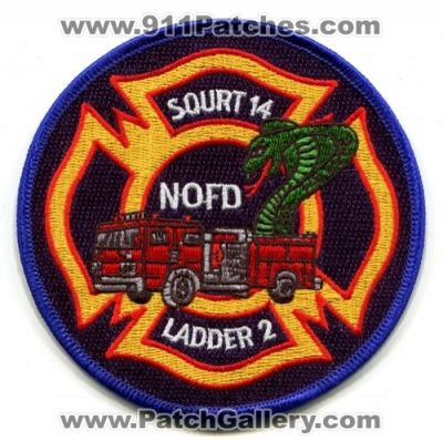 New Orleans Fire Department Squirt 14 Ladder 2 (Louisiana)
Scan By: PatchGallery.com
Keywords: dept. nofd truck company station