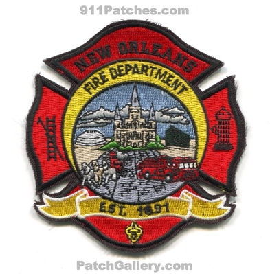 New Orleans Fire Department Patch (Louisiana)
Scan By: PatchGallery.com
Keywords: dept. nofd n.o.f.d. est. 1891