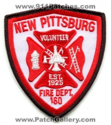 New Pittsburg Volunteer Fire Department (Ohio)
Scan By: PatchGallery.com
Keywords: dept. 160