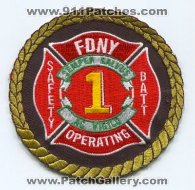 New York City Fire Department FDNY Safety Battalion 1 (New York)
Scan By: PatchGallery.com
Keywords: of dept. f.d.n.y. company station operating