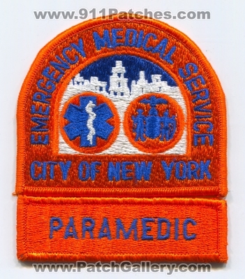 New York City Emergency Medical Services EMS Paramedic Patch (New York)
Scan By: PatchGallery.com
Keywords: of e.m.s. ambulance