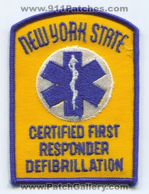 New York State Certified First Responder Defibrillation EMS Patch (New York)
Scan By: PatchGallery.com
Keywords: ambulance