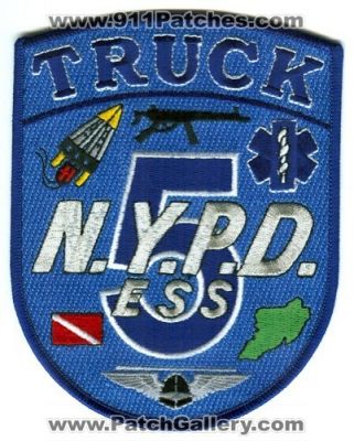 New York Police Department ESS ESU Truck 5 (New York)
Scan By: PatchGallery.com
Keywords: nypd emergency services squad unit
