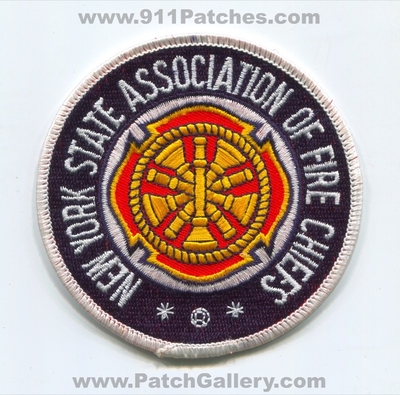 New York State Association of Fire Chiefs Patch (New York)
Scan By: PatchGallery.com
Keywords: assn. department dept.