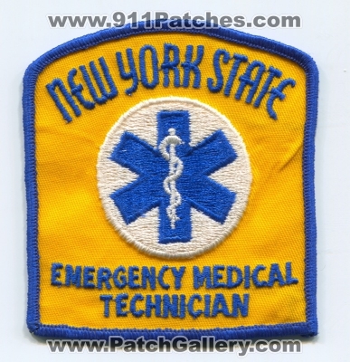 New York State Emergency Medical Technician EMT Patch (New York)
Scan By: PatchGallery.com
Keywords: certified