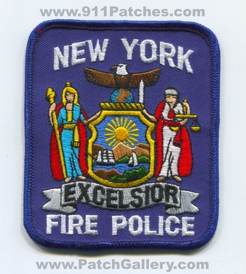 New York State Fire Police Department Patch (New York)
Scan By: PatchGallery.com
Keywords: dept. excelsior