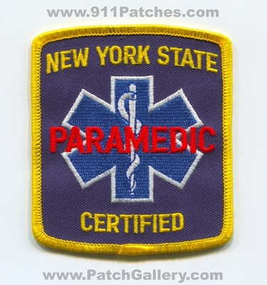 New York State Certified Paramedic EMS Patch (New York)
Scan By: PatchGallery.com
Keywords: ambulance licensed registered