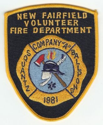 New Fairfield Volunteer Fire Department
Thanks to PaulsFirePatches.com for this scan.
Keywords: connecticut company a squantz ballpond