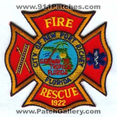 New Port Richey Fire Rescue Department Patch (Florida)
Scan By: PatchGallery.com
Keywords: city of dept. gateway to tropical