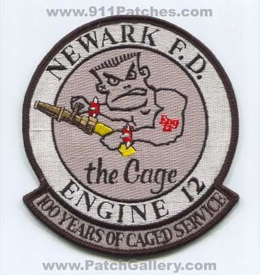 Newark Fire Department Engine 12 100 Years Patch (New Jersey)
Scan By: PatchGallery.com
Keywords: dept. f.d. company co. station the cage of caged service
